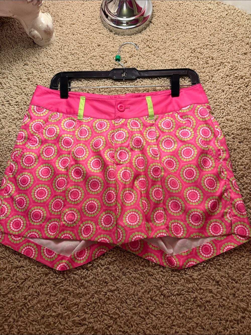 Birdies & Bows Pink & Lime Patterned Shorts